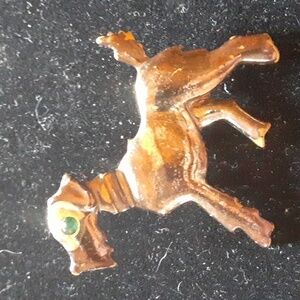 Vintage Gold Tone Schnauzer